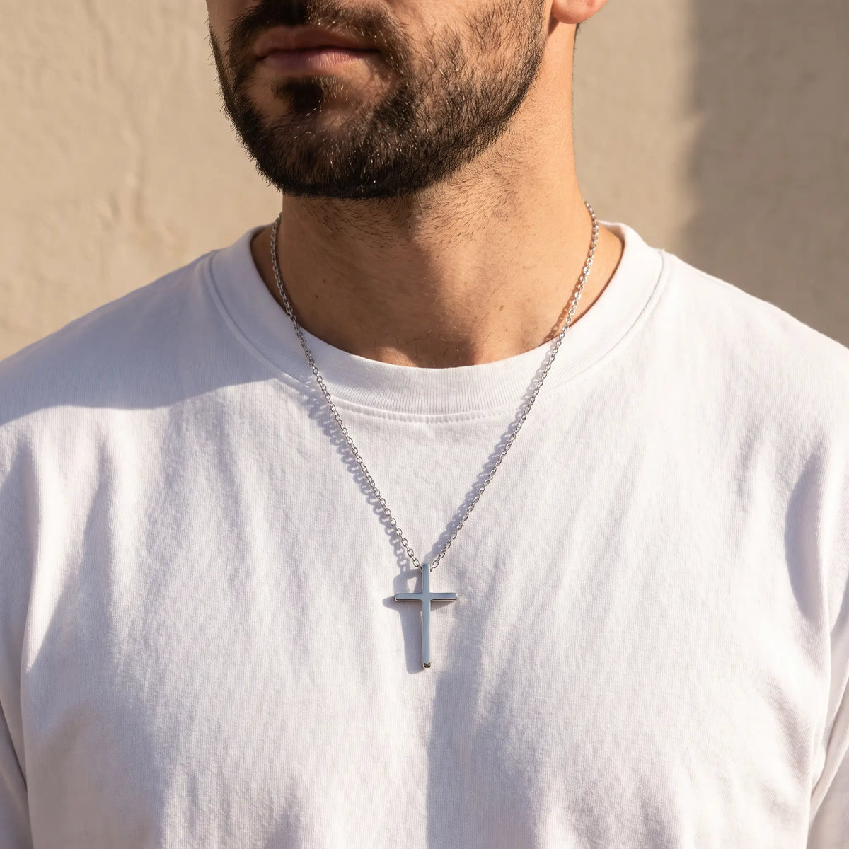 Titanium-Plated Stainless Steel Crucifix
