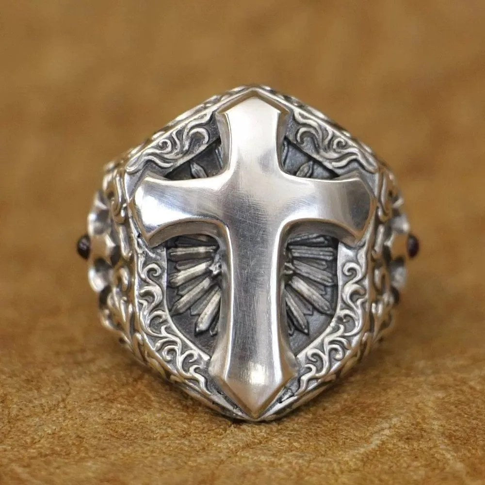 Shield of Faith Cross Ring